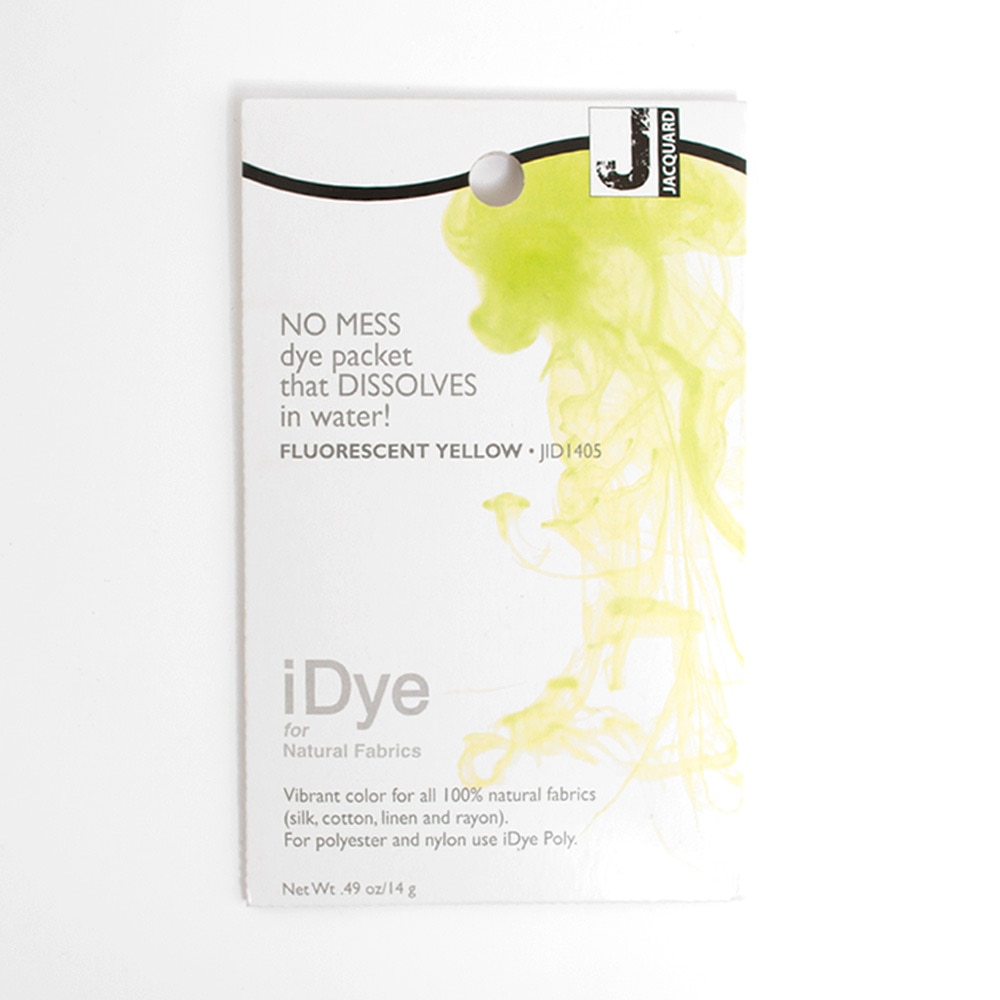 Jacquard, Fabric Dye, Art & School, iDye, 14gm, 47171, Fluorescent Yellow